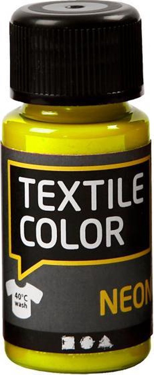 textielverf Neon 50 ml geel