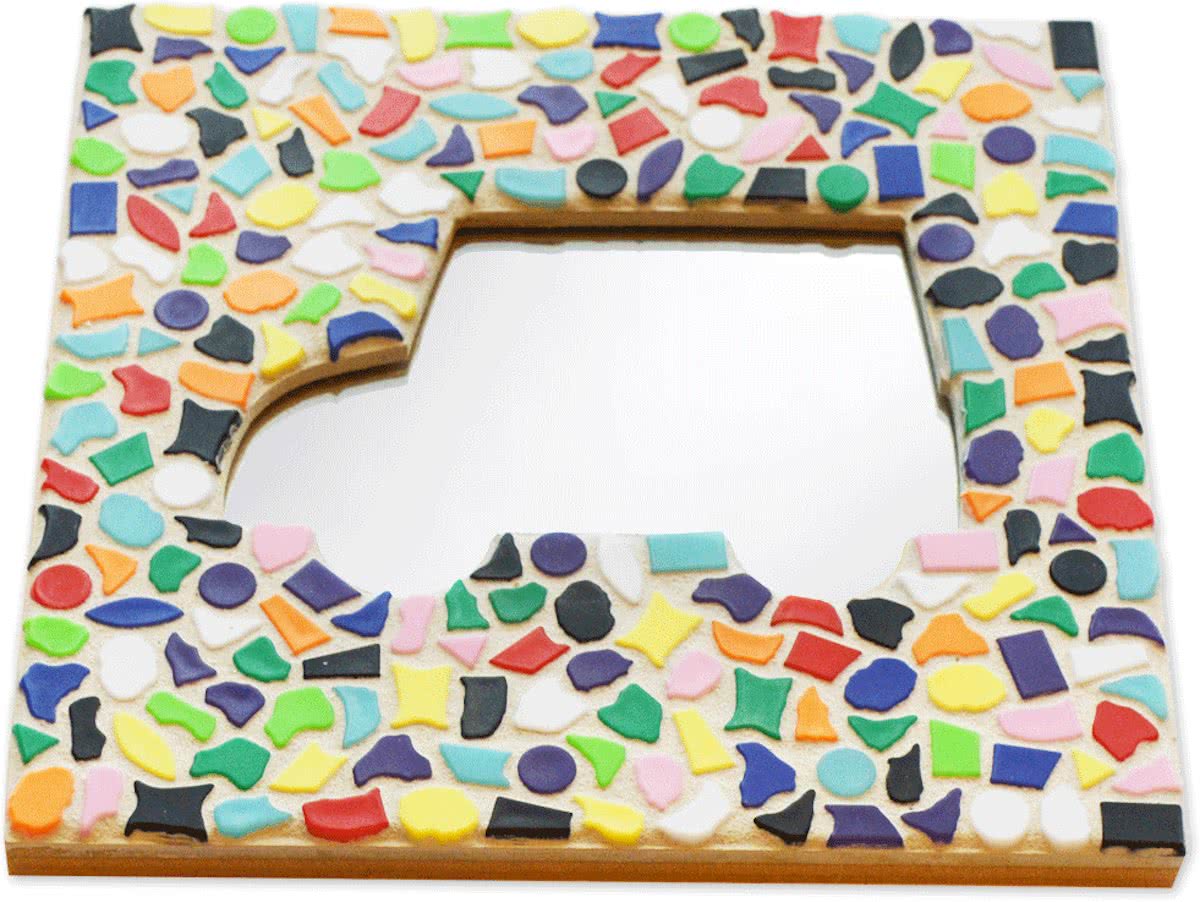 Mozaiek pakket kinderen Spiegel Auto