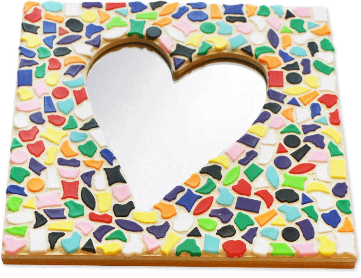 Mozaiek pakket kinderen Spiegel Hart