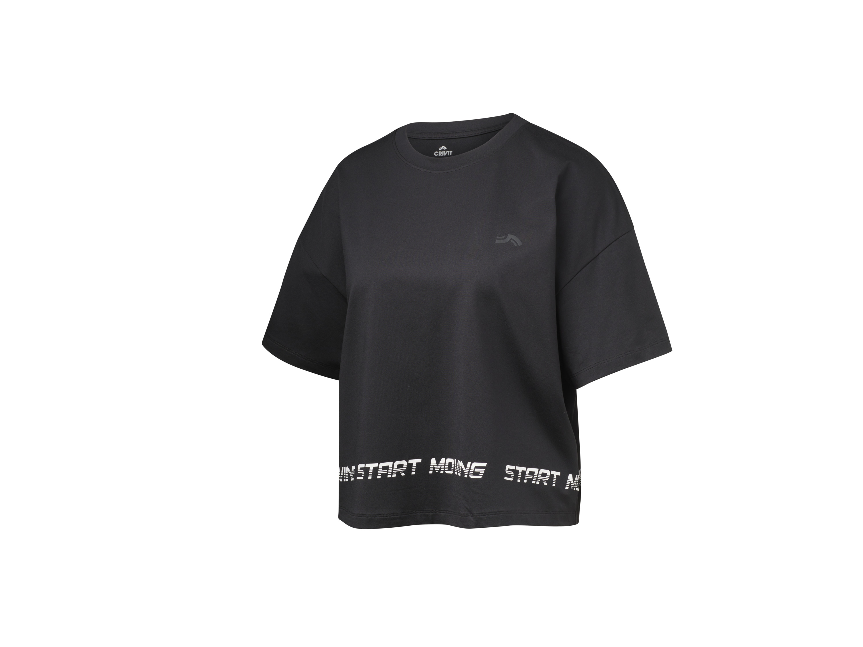 CRIVIT Dames functioneel shirt (Zwart, L (44-46))