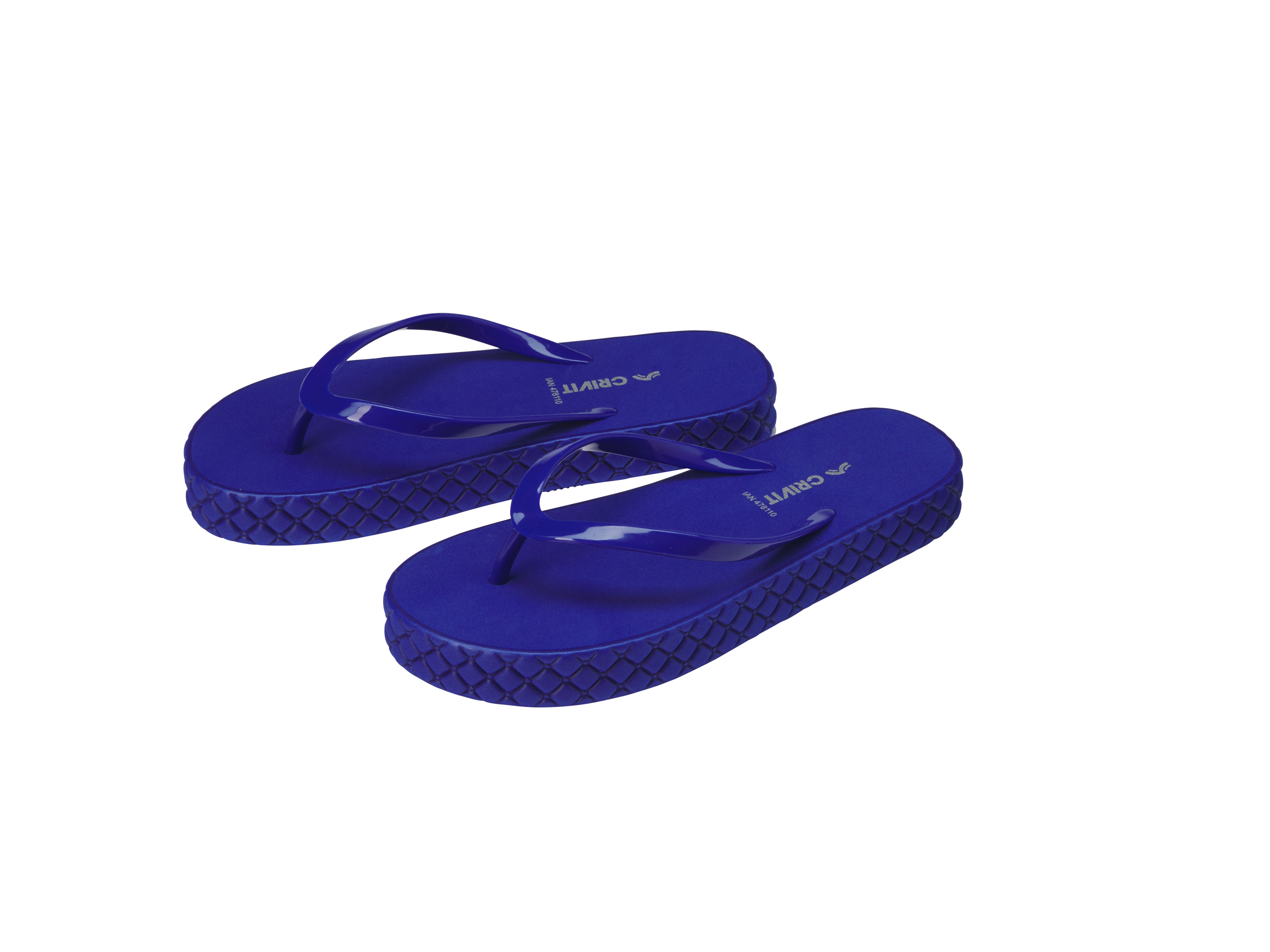CRIVIT Dames teenslippers (Blauw, 39)