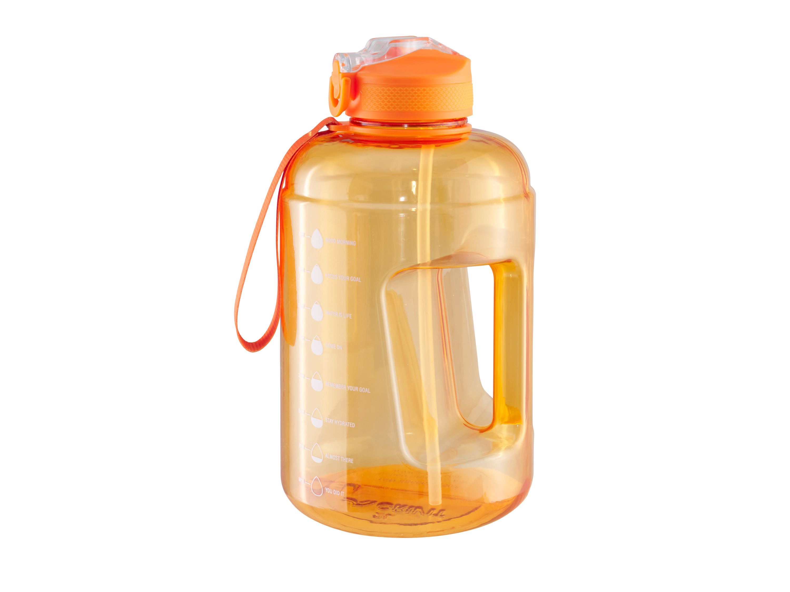 CRIVIT Drinkfles 2 L (Met greep oranje)