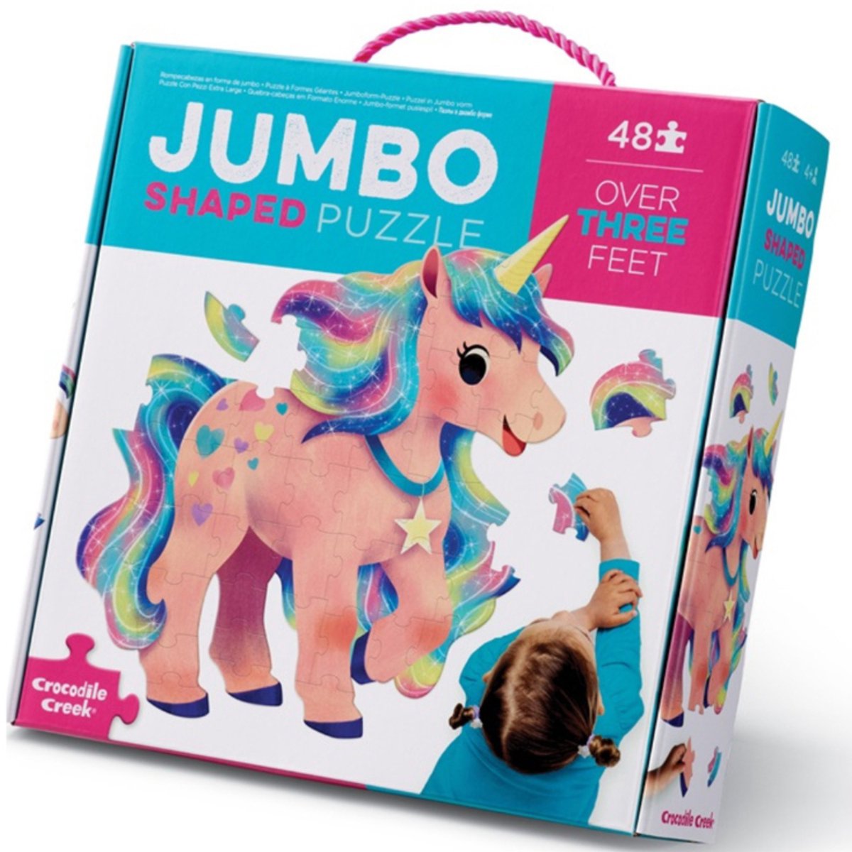 Crocodile Creek Jumbo Puzzel Unicorn - 48 stukjes