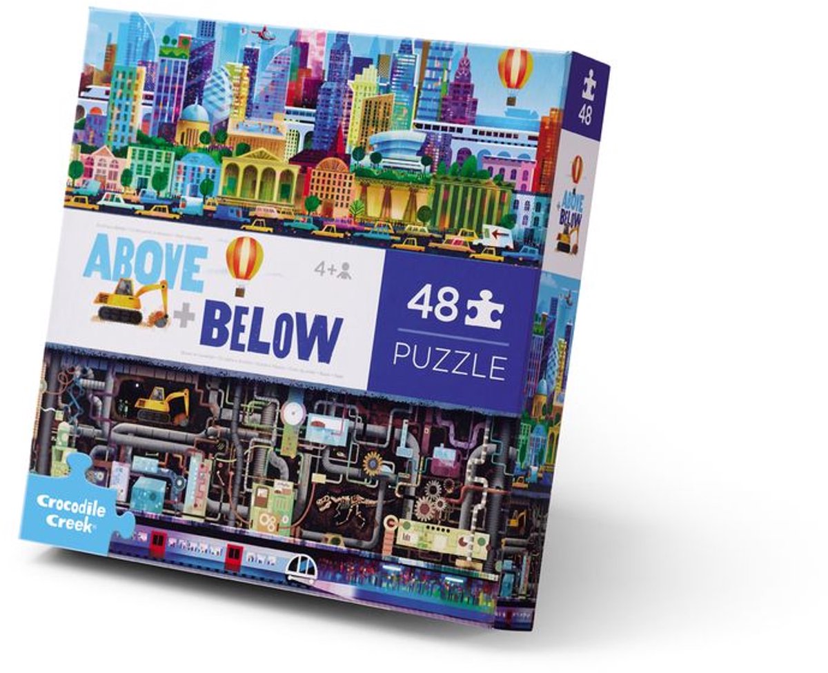 Crocodile Creek Puzzel Above & Below City - 48 stukjes
