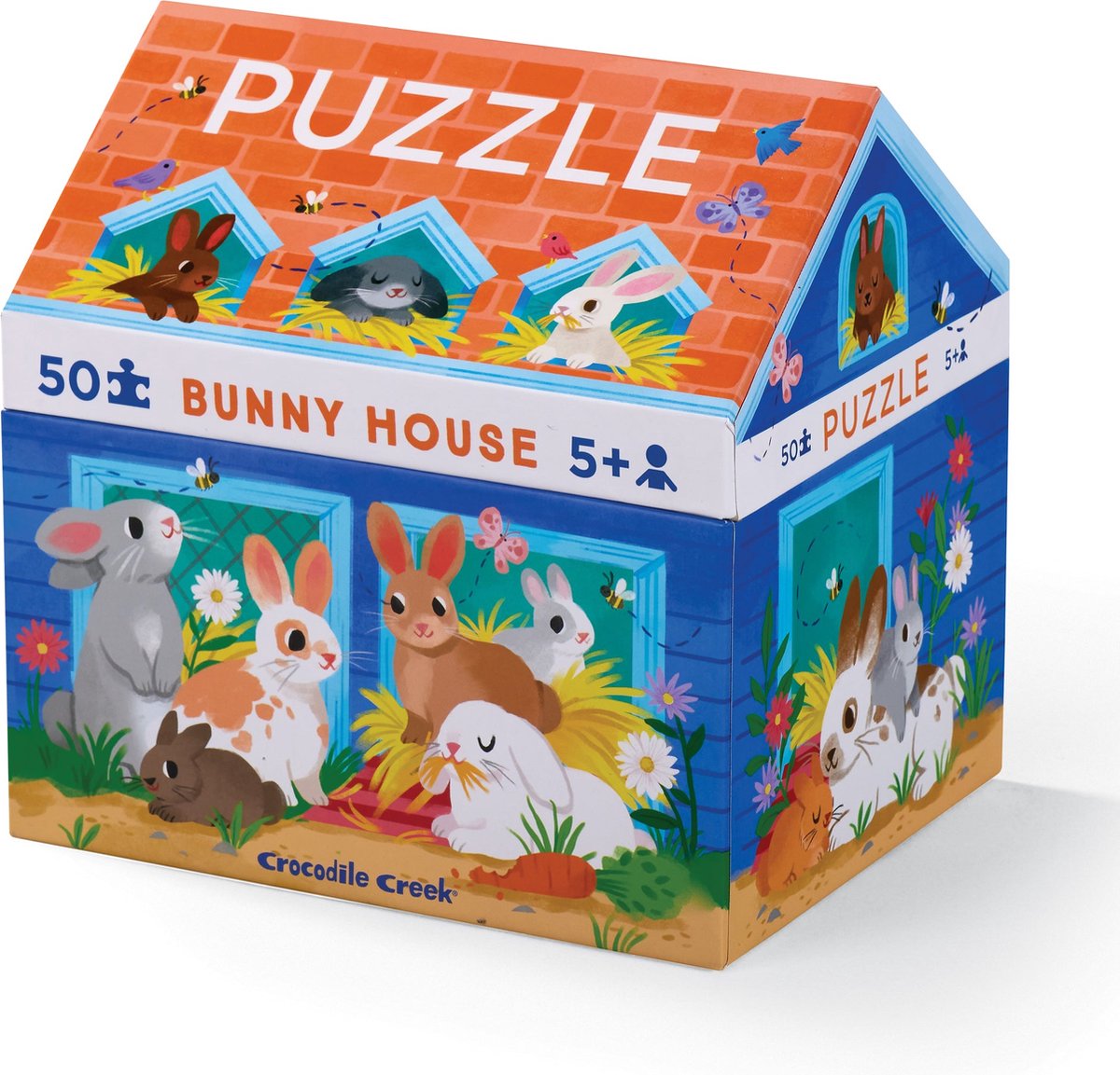 Crocodile Creek Puzzel Bunny House - 50 stukjes