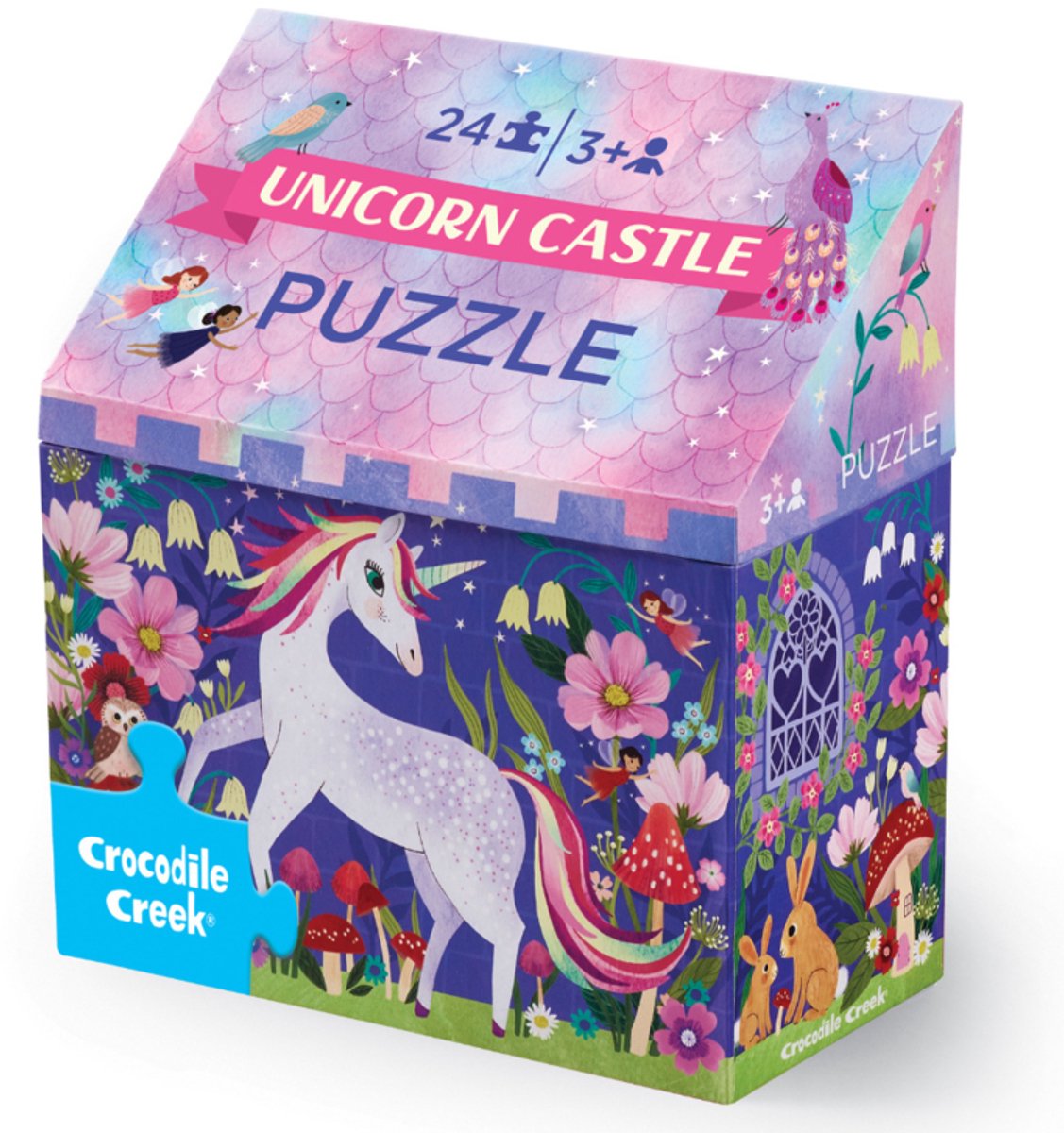 Crocodile Creek Puzzel Unicorn Castle - 24 stukjes