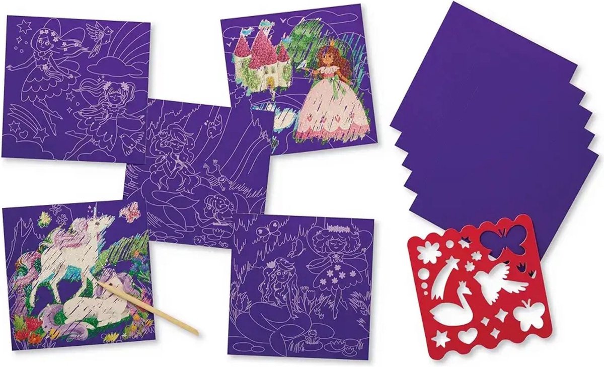 Crocodile Creek Sparkle Scratch Art/Magical Friends