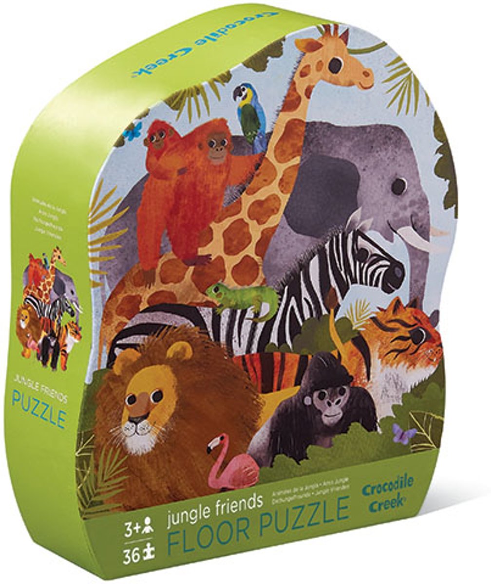 Crocodile Creek vormenpuzzel Oerwoud vrienden - 36 stukjes