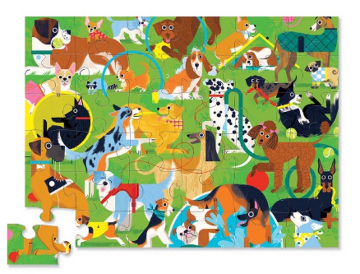 Honden puzzel met puppys - Crocodile Creek