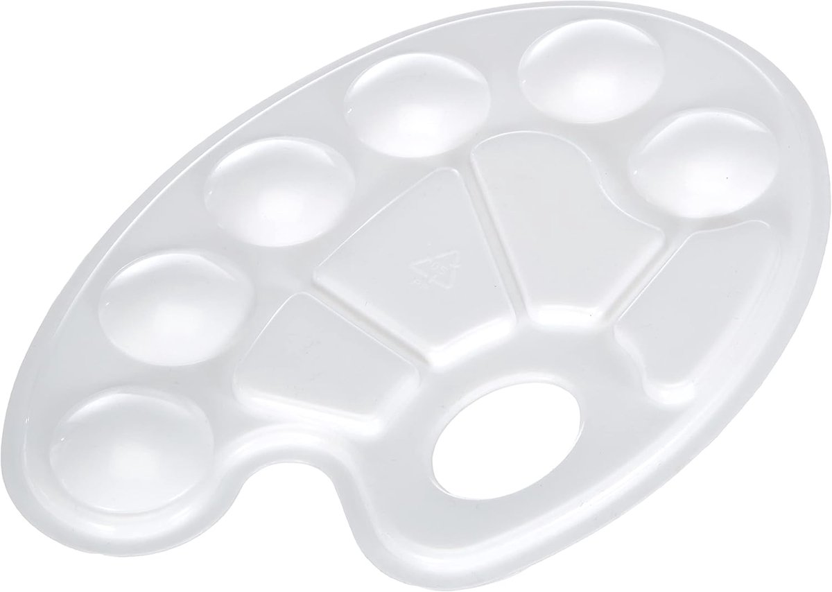 Crrynuo - Acrylverfset - Palet - Waterverfpalet (Wit)