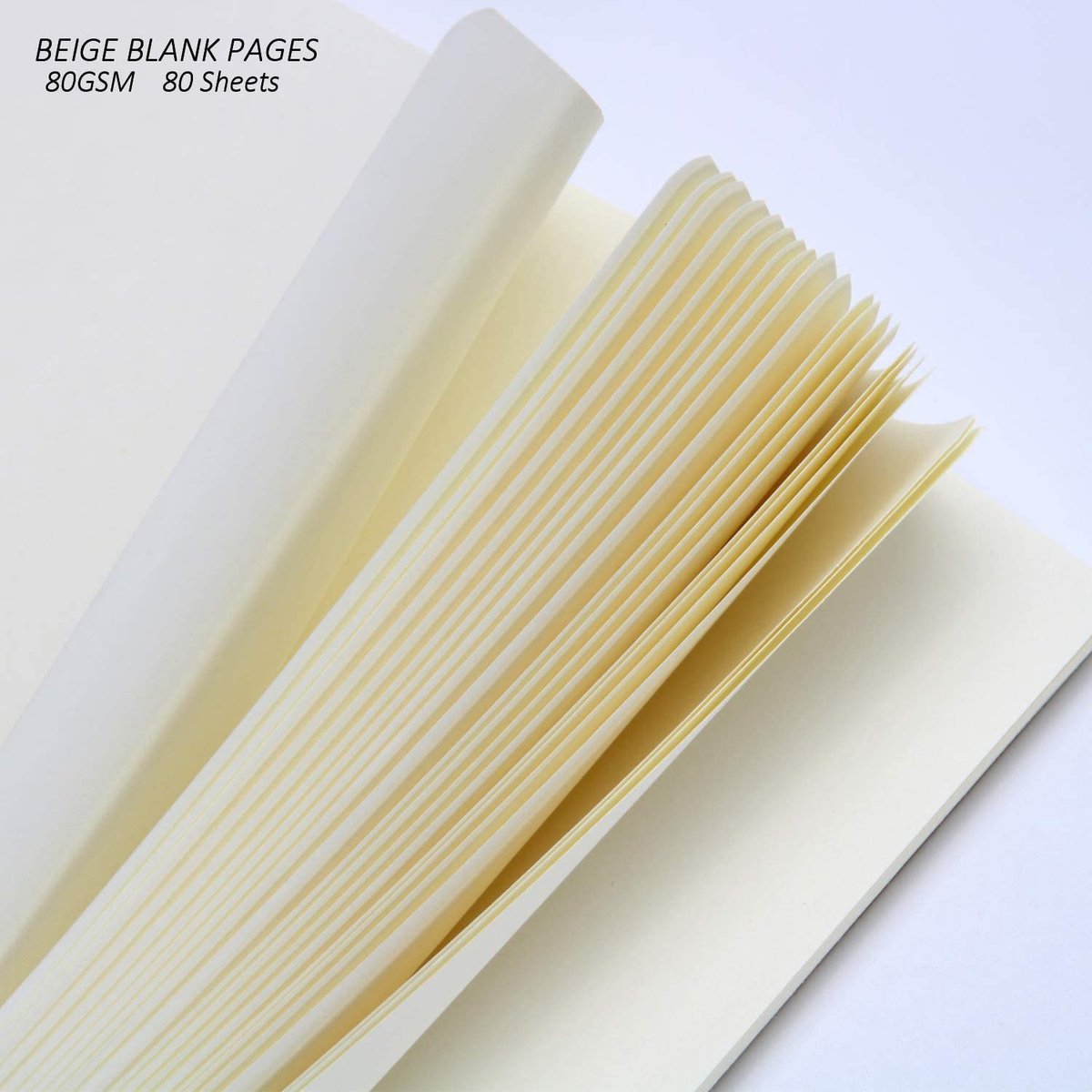 Crrynuo 4 Stuks A5 Notitieboeken - Kraft Papier - Blanke Paginas - 80gsm Papier - Set Van 4 - Ecologisch & Multifunctioneel