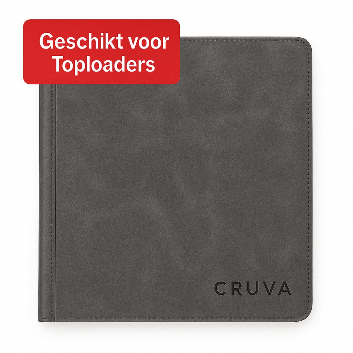 Cruva TCG Binder Zwart – Geschikt voor 252 Kaarten met Toploader – 9 Pocket Binder met Rits – Geschikt voor Pokémon, Yu-Gi-Oh!, Magic - Toploader Verzamelmap - Kaarten Verzamelmap - Map voor Kaarten