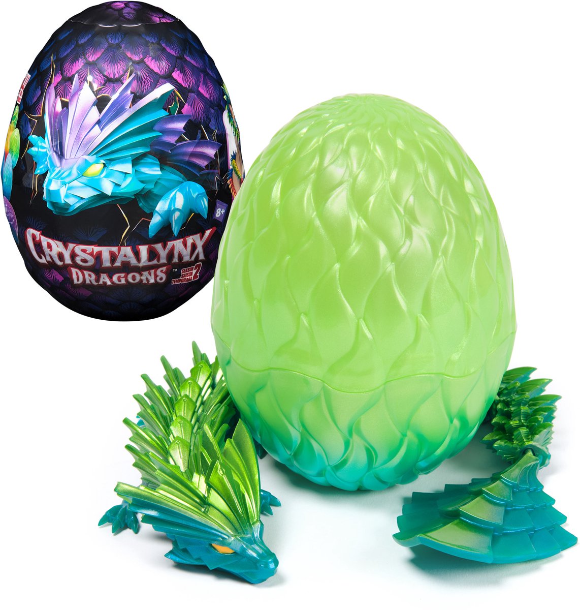   Dragons, beweegbaar drakenfiguur van 32 cm met verrassingsei, fidgetspeeltje voor thuiskantoren en decoratie voor bureaus (stijlen kunnen verschillen)