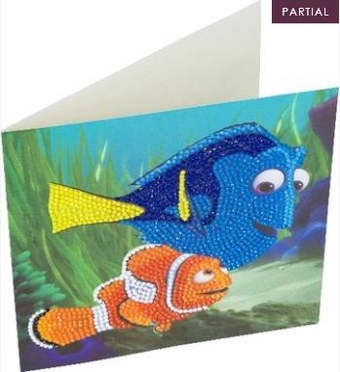 Crystal Art Diamond Painting Kaart Dory en Nemo