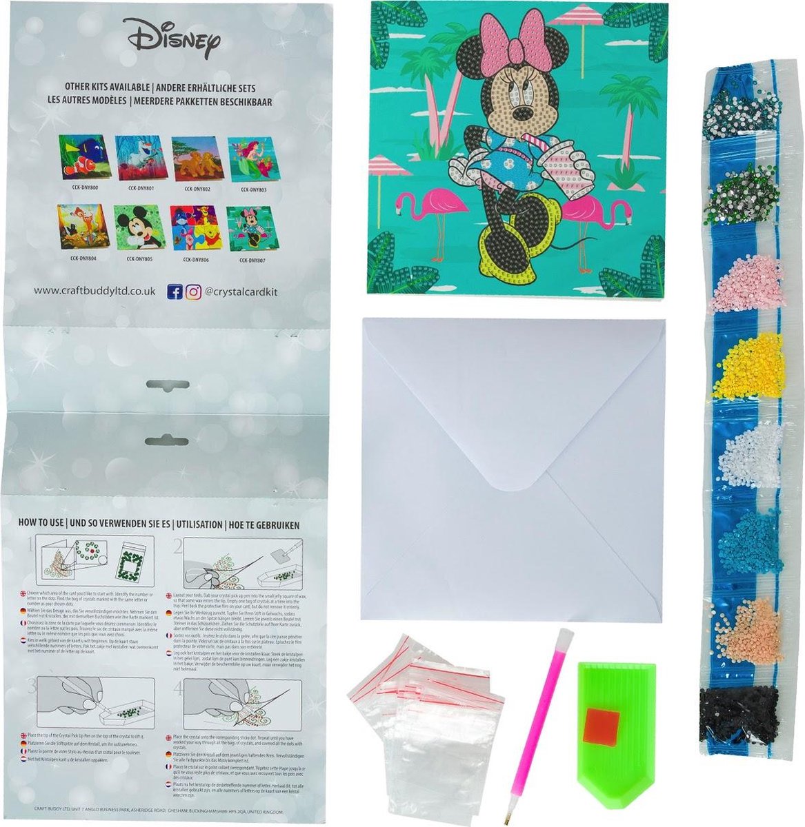 Crystal Card Kit® Disney Stitch Christmas Aloha 18x18cm partial