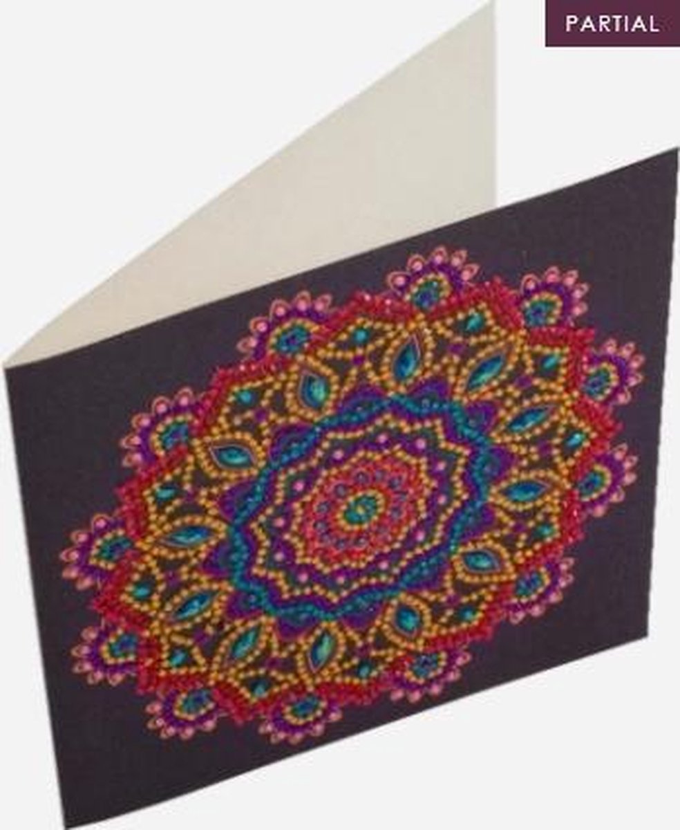 Diamond Painting Kaart Mandala A75