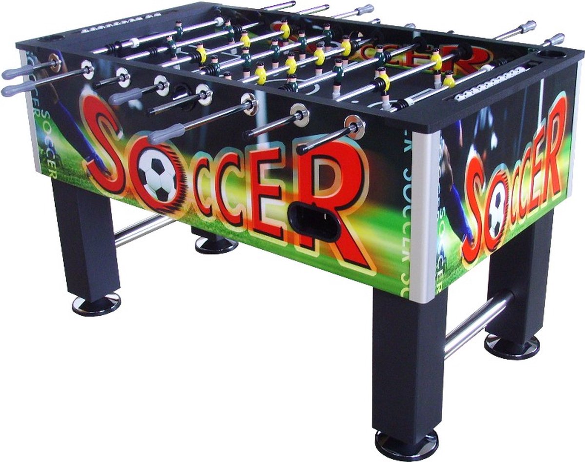 Cubsports- Arena printed voetbaltafel - Hufterproof Zware Voetbaltafel met Print - leuk voor kantoor of thuisgebruik - Kogellagers - 65KG -Doorlopende stangen -   - inclusief balletjes