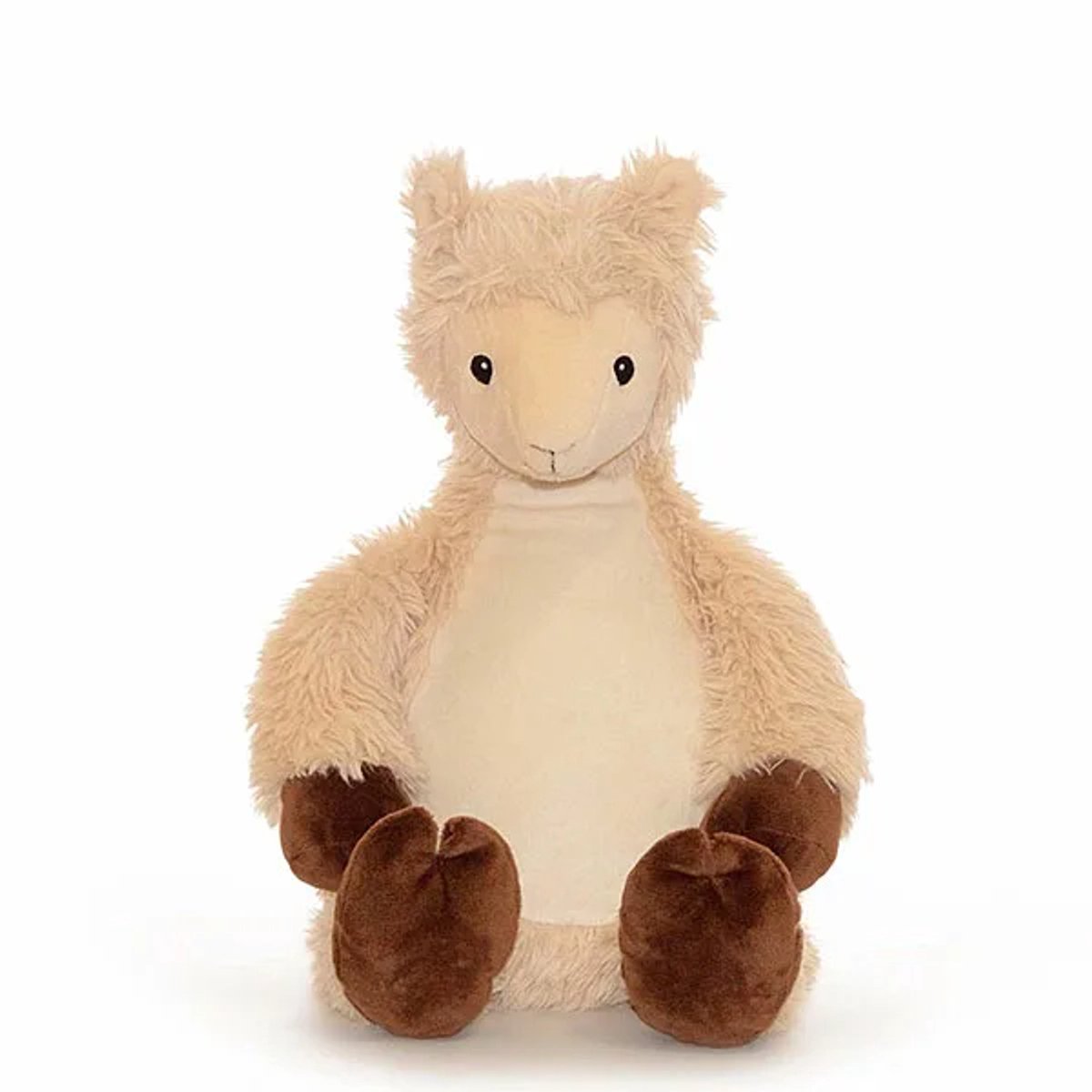 Knuffel Classics Lama Lorenzo - Beige/Bruin - 43 cm - Cubbies