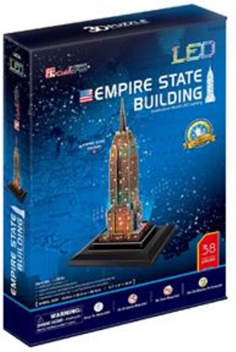 Cubic Fun - 3D Puzzel - Empire State Building LED