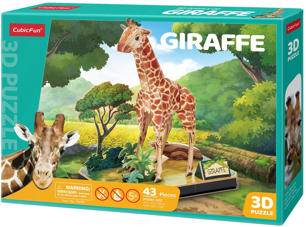 Cubic Fun 3D Puzzel Giraffe