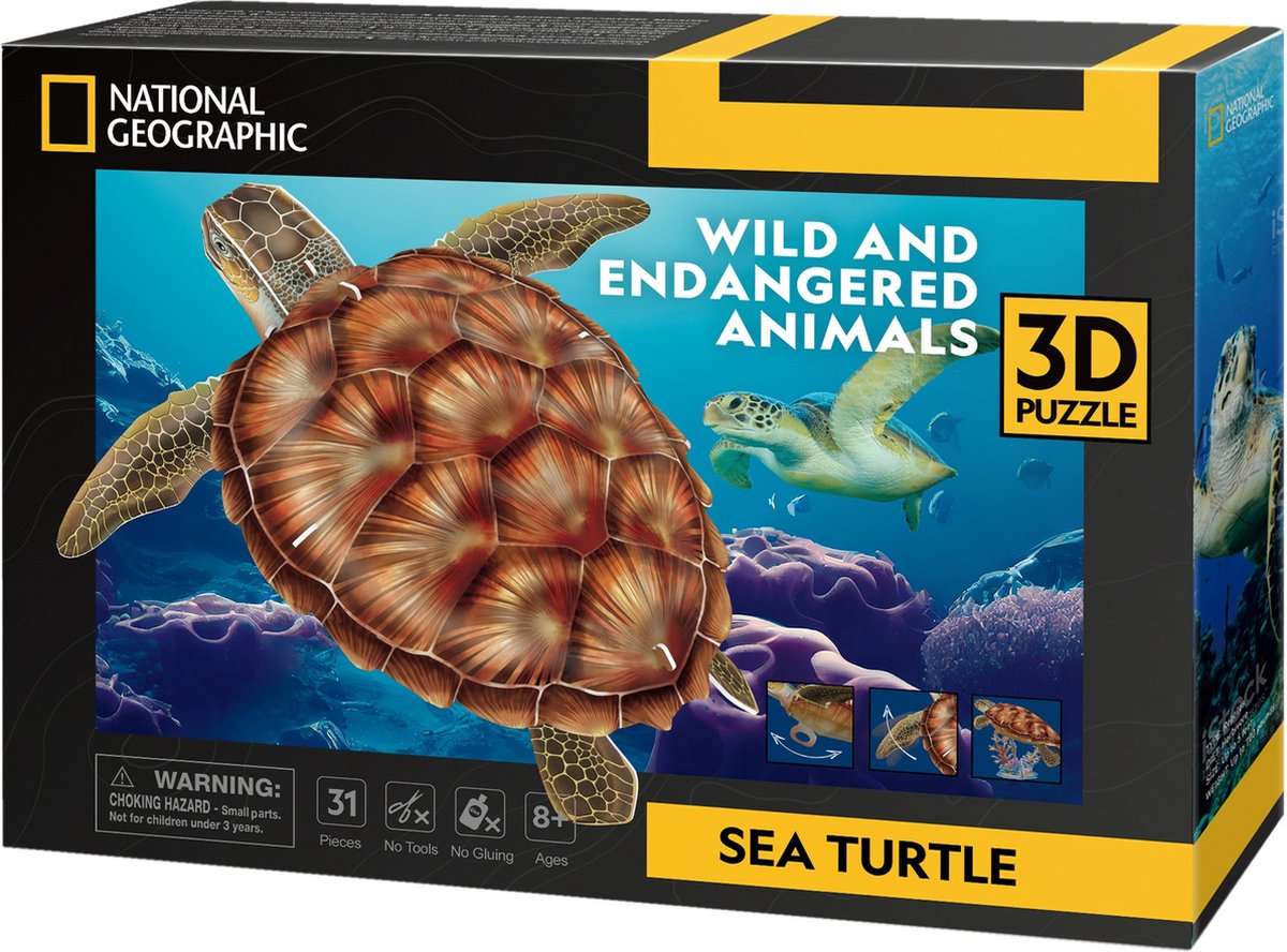 Cubic Fun 3D Puzzel NG Zee Schildpad