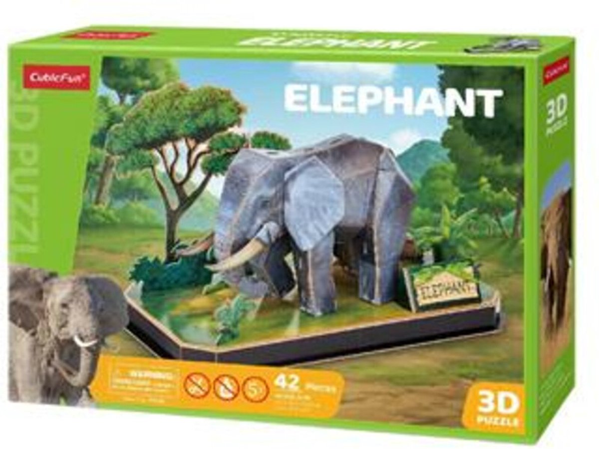 Cubic Fun 3D Puzzel Olifant