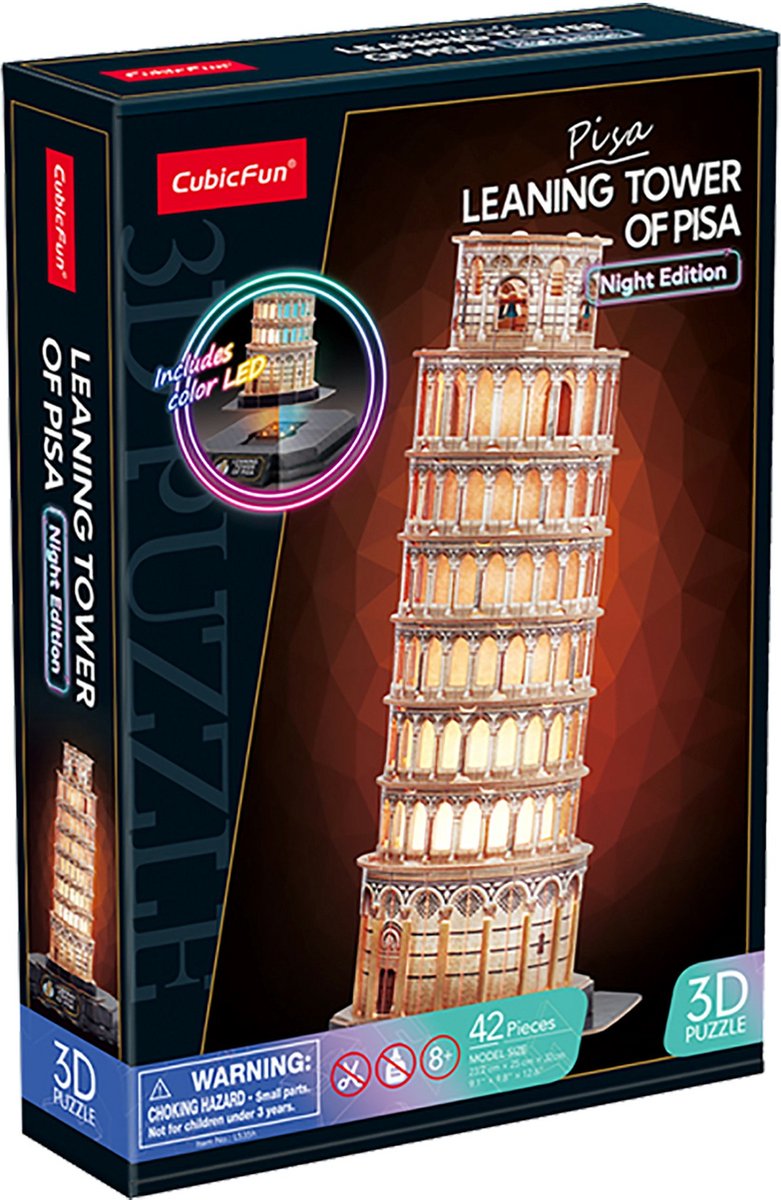Cubic Fun 3D Puzzel Pisa LED