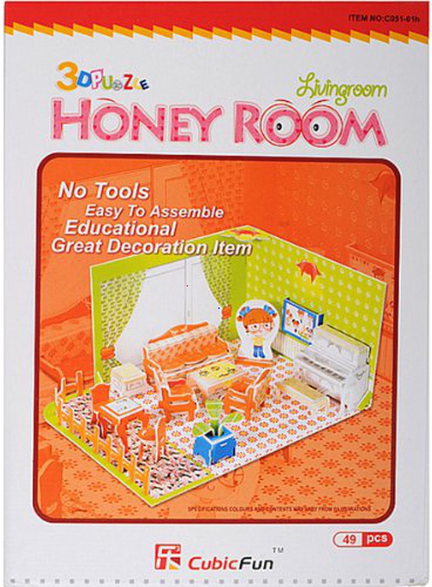 CubicFun C05101H Puzzle del soggiorno della serie Honey Room