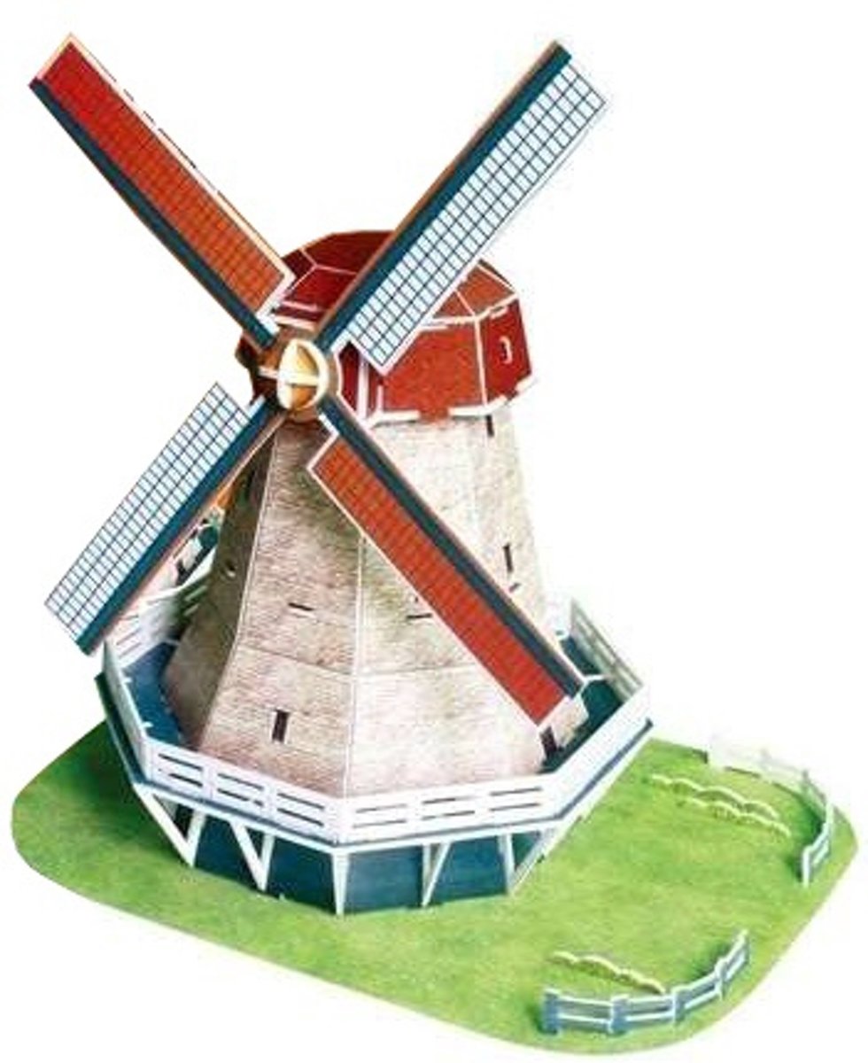 3D Puzzel Holland Molen 45Dlg.