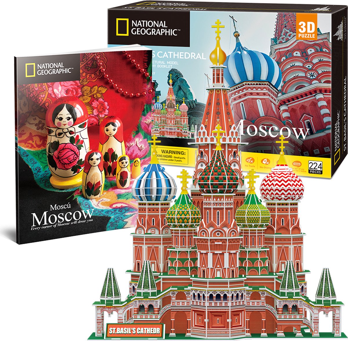 CubicFun ST. Basil’s Cathedral 3D-puzzel 222 stuk(s) Gebouwen