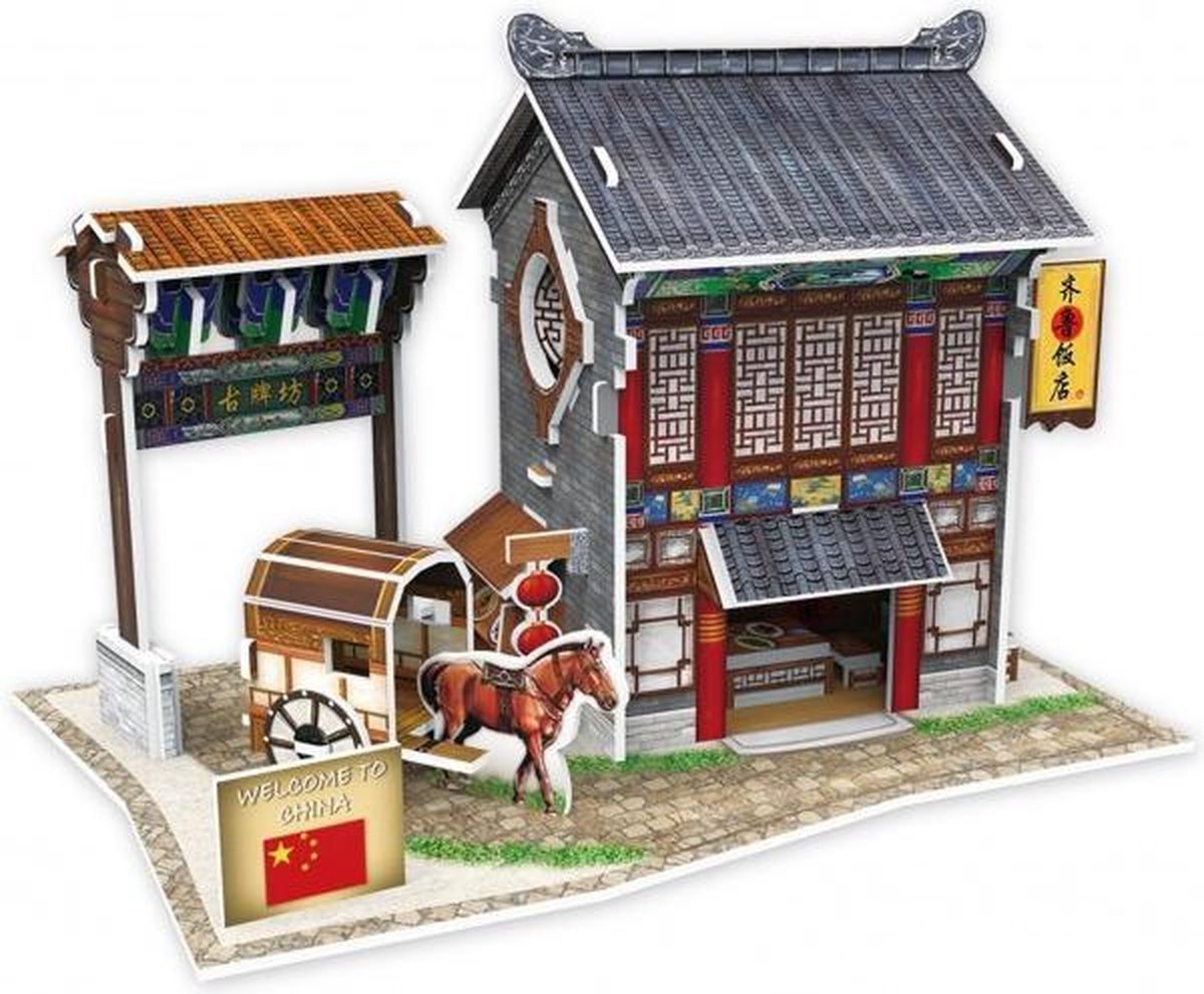 Cubicfun 3d Puzzel Chinese Restaurant 16,5 Cm Foam 47 Stukjes