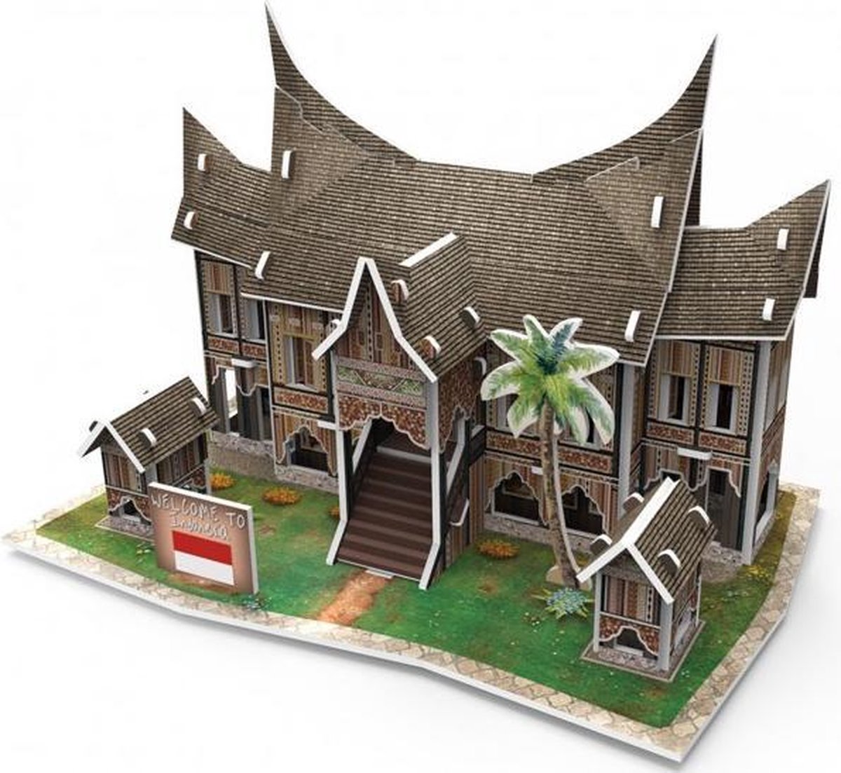 Cubicfun 3d Puzzel Traditional Residence Indonesia 30 Stukjes
