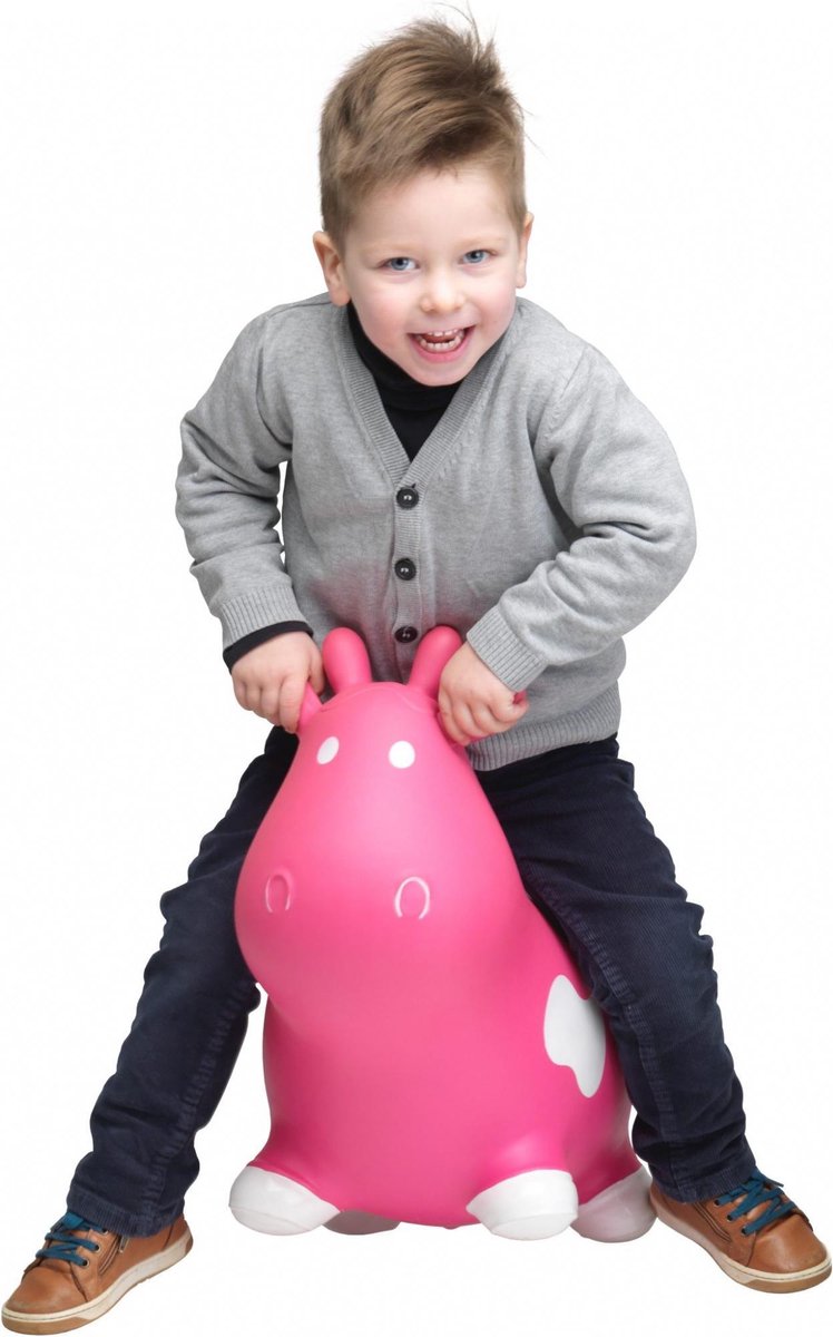 Cupcake Babies   Bouncy Koe 55 X 26 X 42 Cm Roze