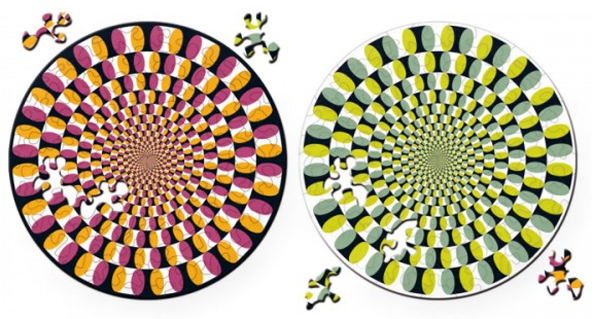 Dubbelzijdige Puzzel in hout Swing - 88 stukjes