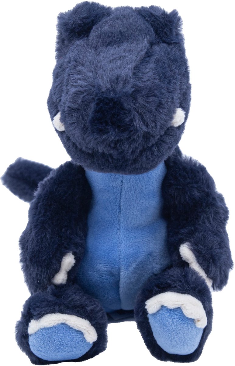 Cute since 1999 - Dinosauruspark - Dinosaurus speelgoed - Blauwe tanden dino - Baby knuffel - 21cm