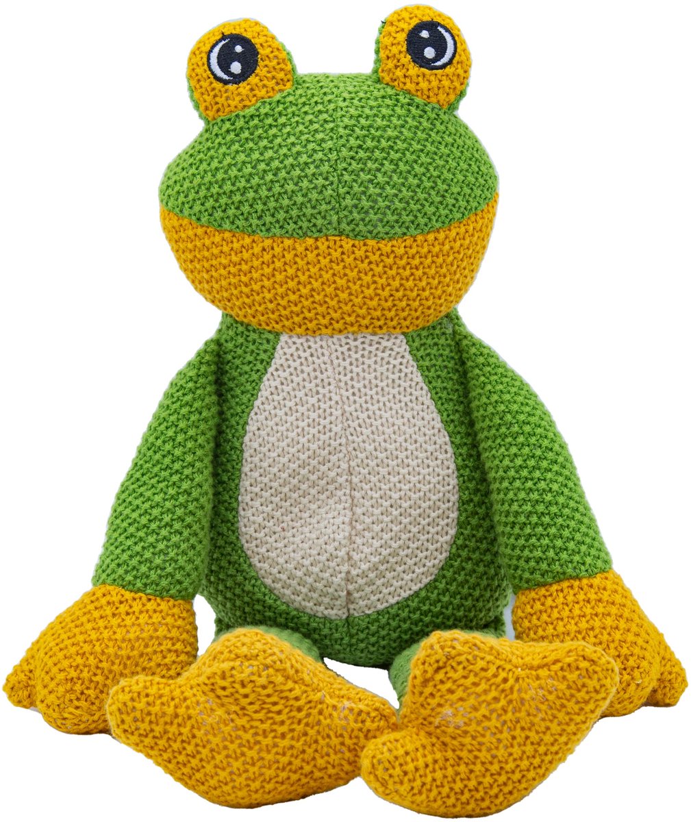 Cute since 1999 - Katoenen knuffel - Groene kikker - Baby knuffel - 17cm