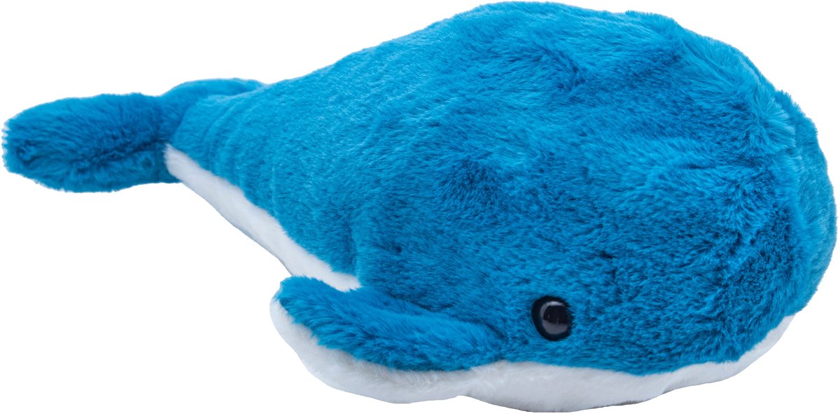 Cute since 1999 - Knuffel bultrug - Aquagroene walvis speelgoed- Baby knuffel - 40cm
