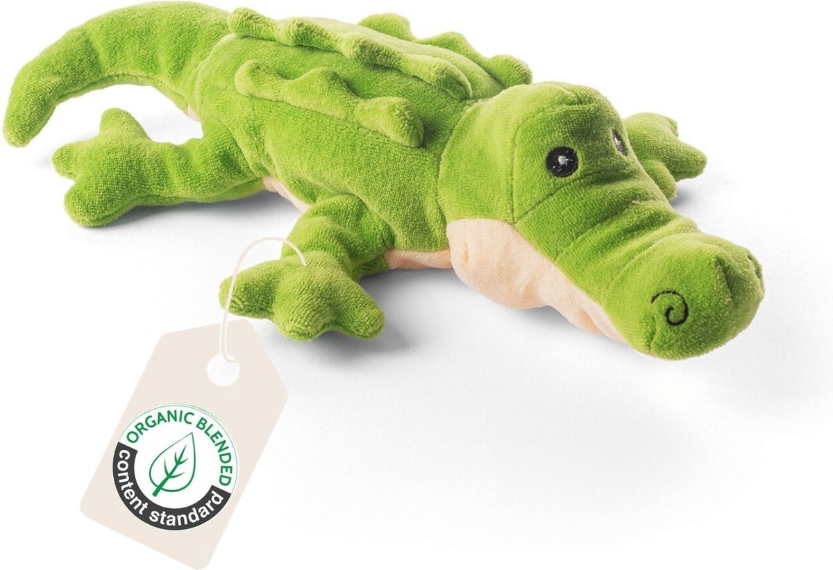 Cute since 1999 - Krokodil knuffel - Corry de krokodil - Organische baby knuffel - 32cm x 18cm