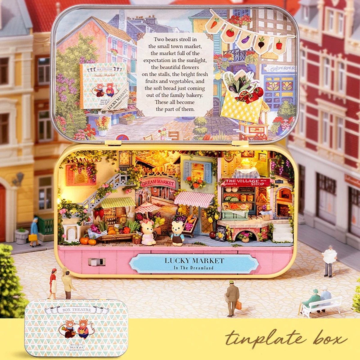 DIY Miniatuur Poppenhuis Lucky Market Box Theatre Q-008