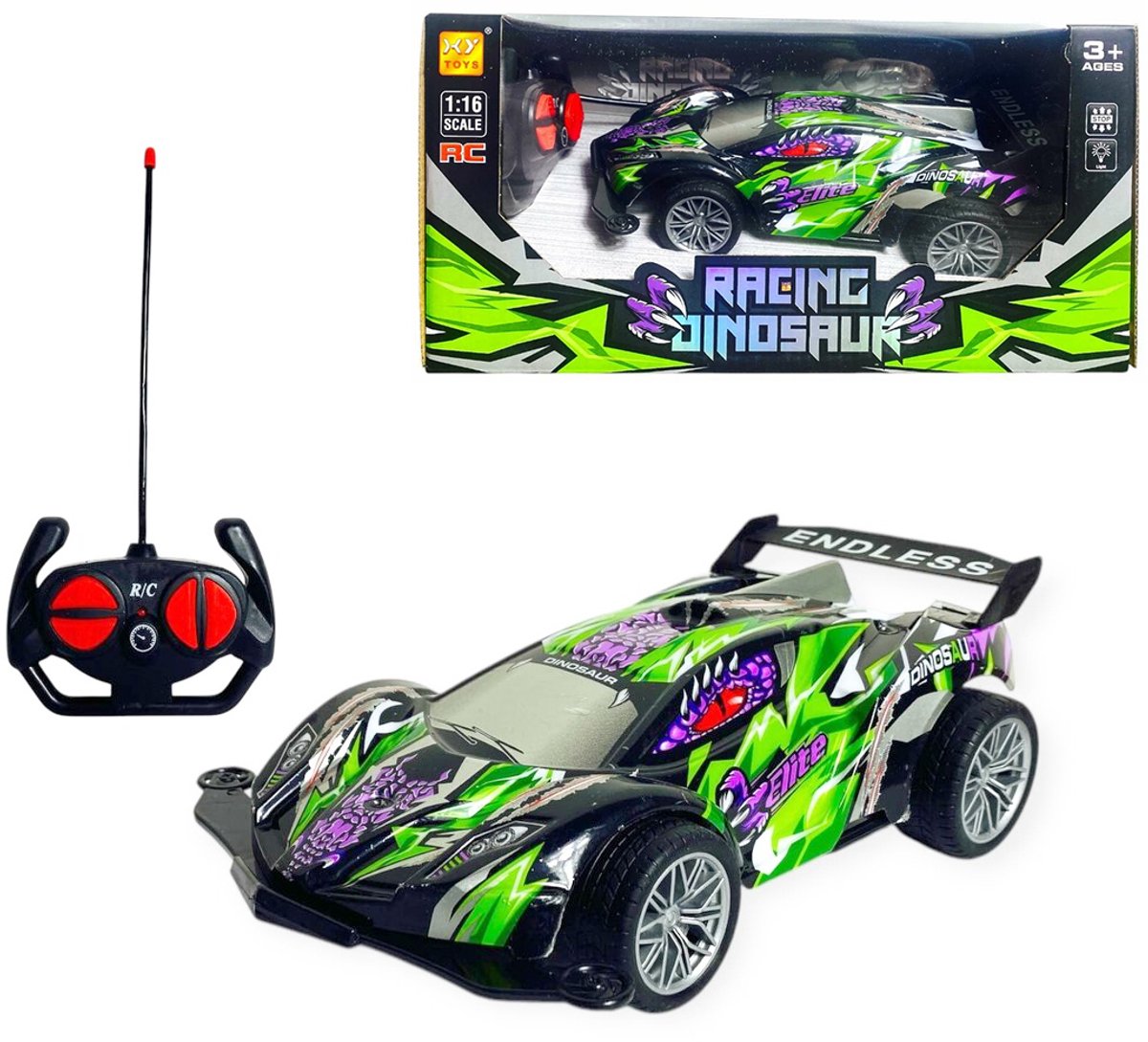 Afstand bestuurbare Buggy 1:16 - Dino R/C Racing car - Razendsnel Avontuur op Elk Terrein!