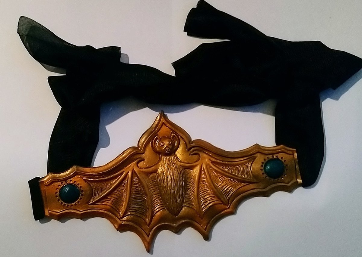 César - Halloween - Vampiergordel - latex - metaalkleurig