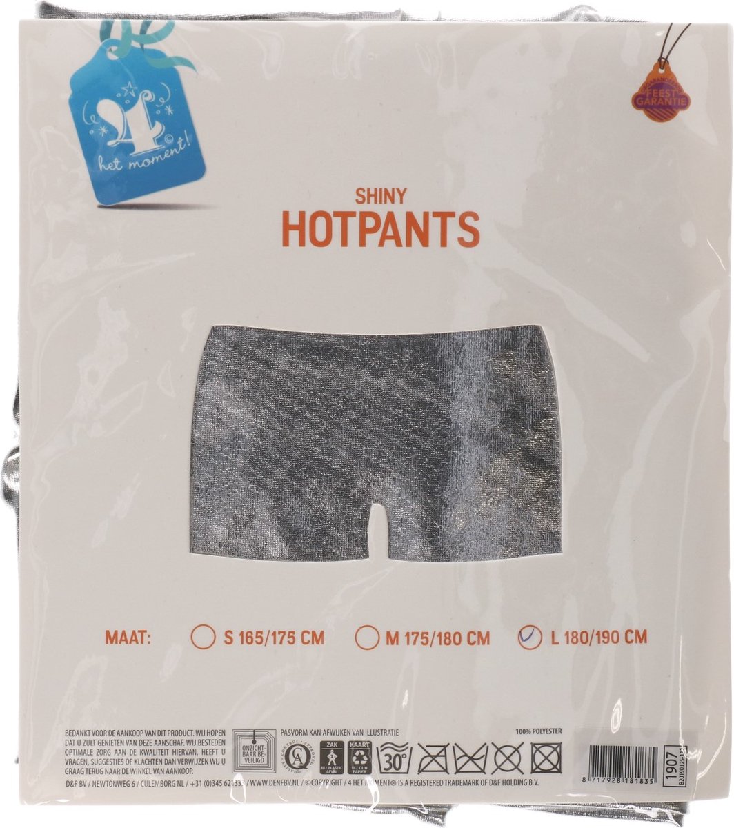 Hotpants zilver