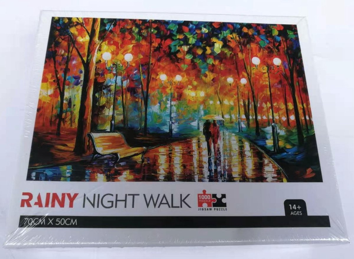 Puzzel rainy night walk