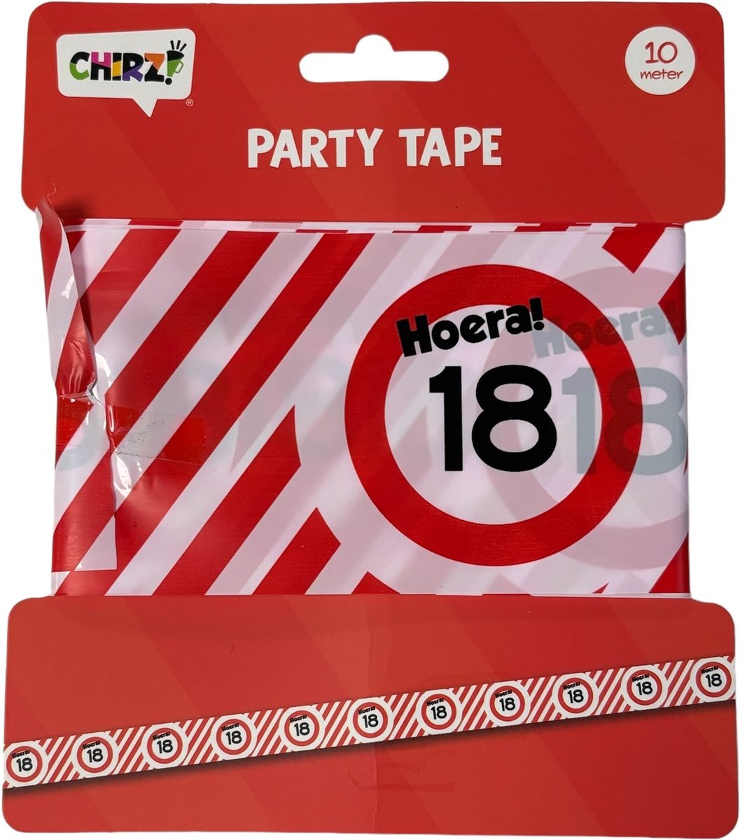 Afzetlint 18 jaar - 10 meter