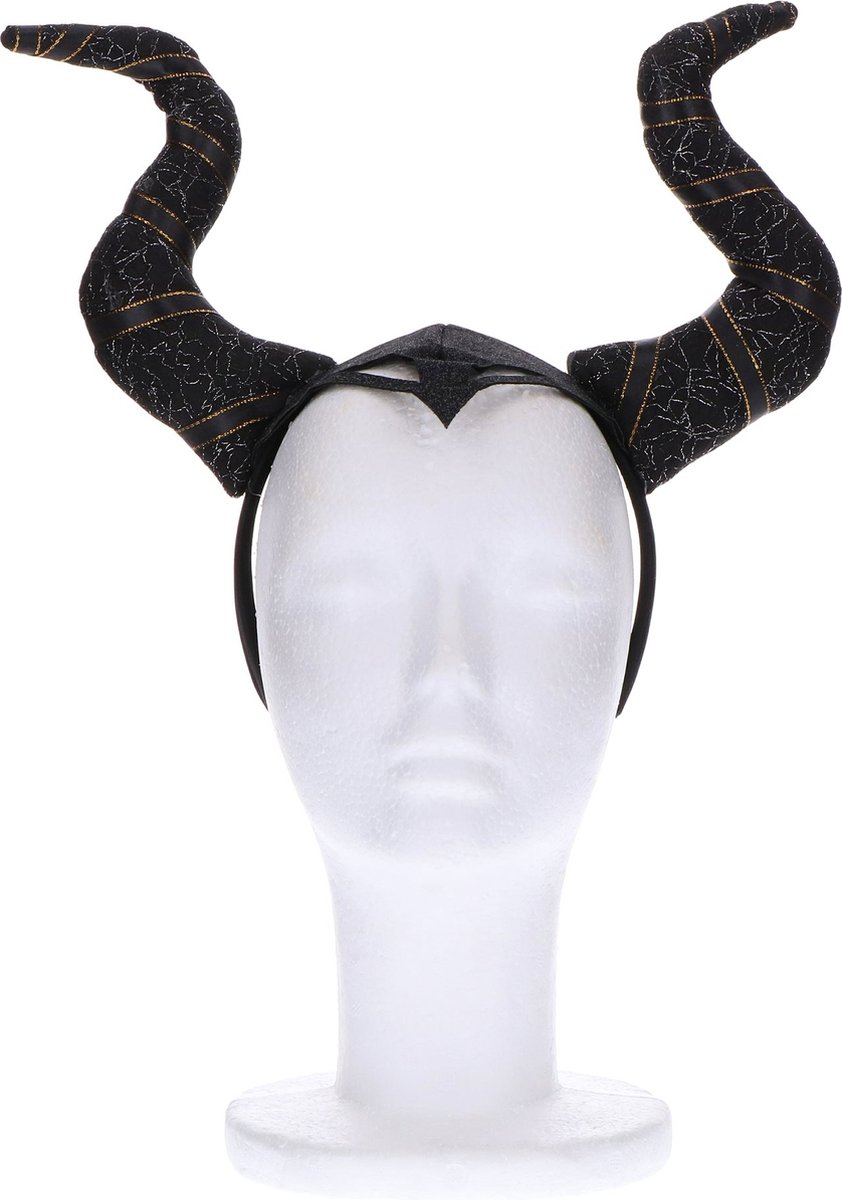 Diadeem hoorns zwart