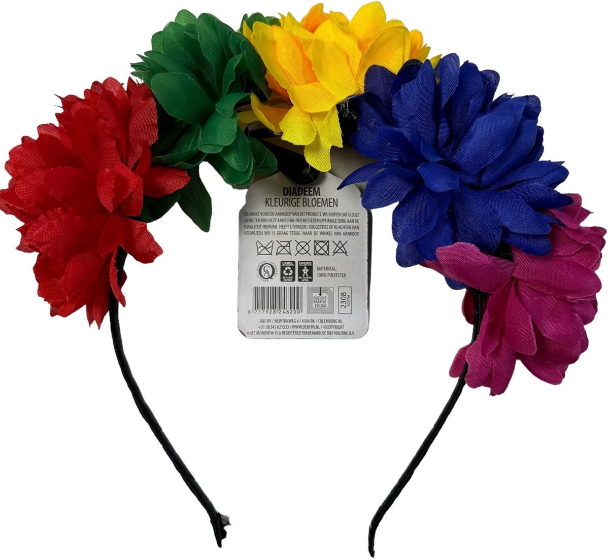 Diadeem kleurige bloemen