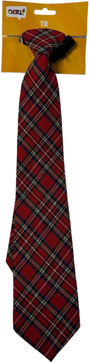 Geruite schotse stropdas - rood