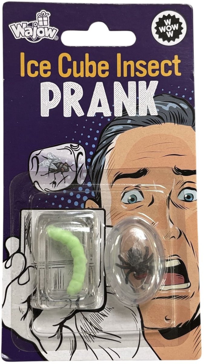 IJsklontjes met insecten - Fop artikel