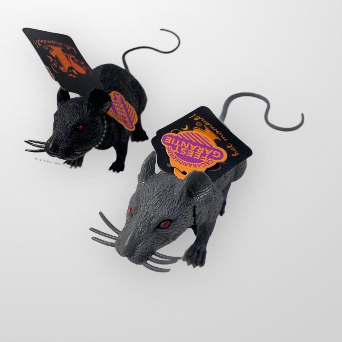 Rat kunststof groot - zwart of grijs