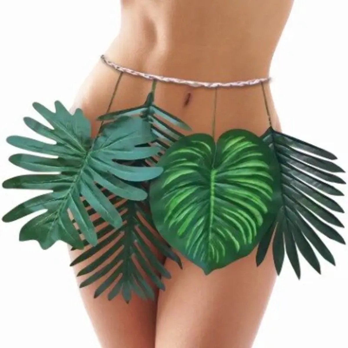 Riem Hawaii bladeren - Groen